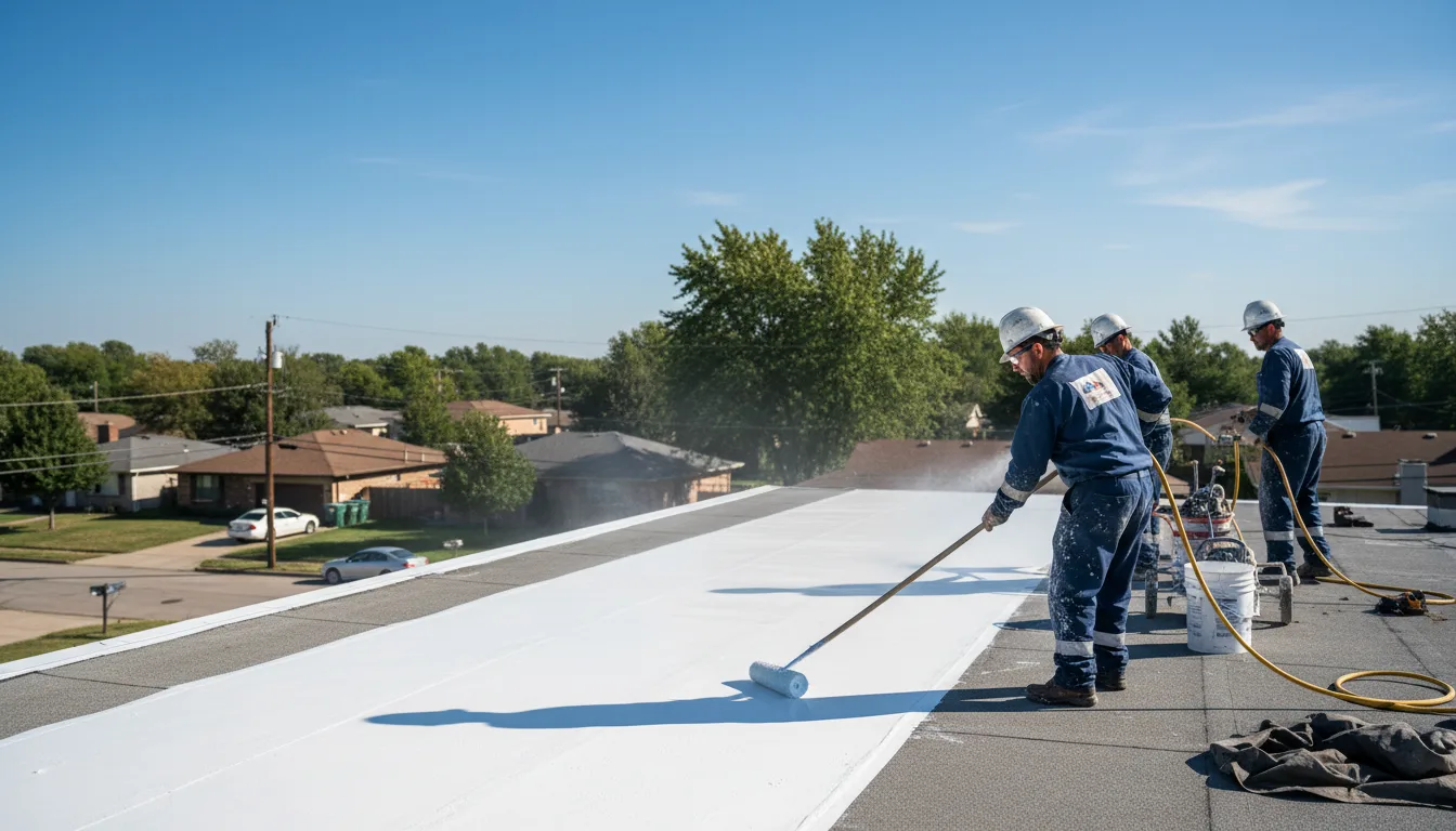 Commercial roof coating in Stokes, NC near me
